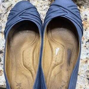 Blue flats size 10